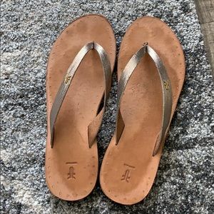 Frye Gold Sandal